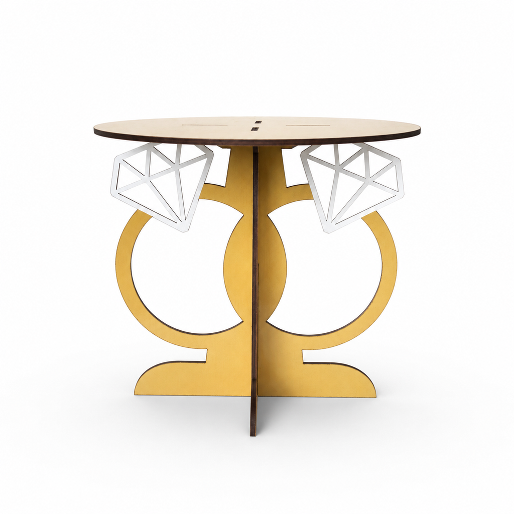 Ring Anniversary Cake Stand – Reusable Flat-Pack Cake Display Stand