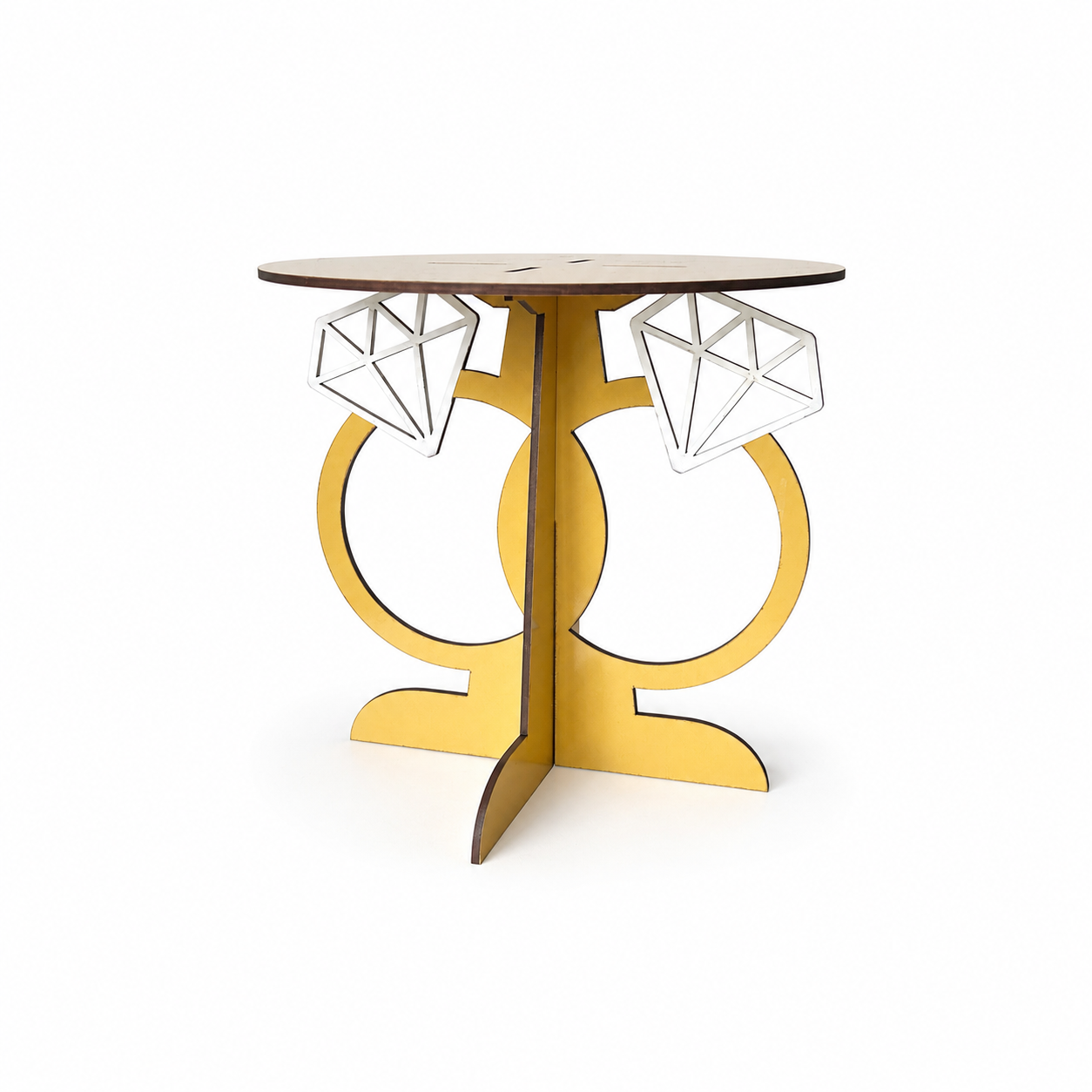 Ring Anniversary Cake Stand – Reusable Flat-Pack Cake Display Stand
