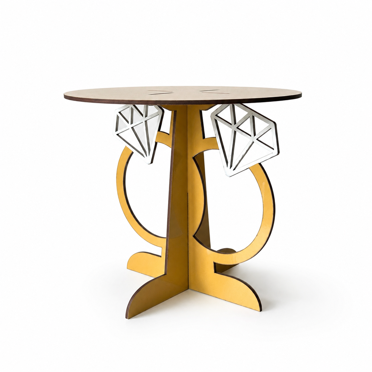 Ring Anniversary Cake Stand – Reusable Flat-Pack Cake Display Stand