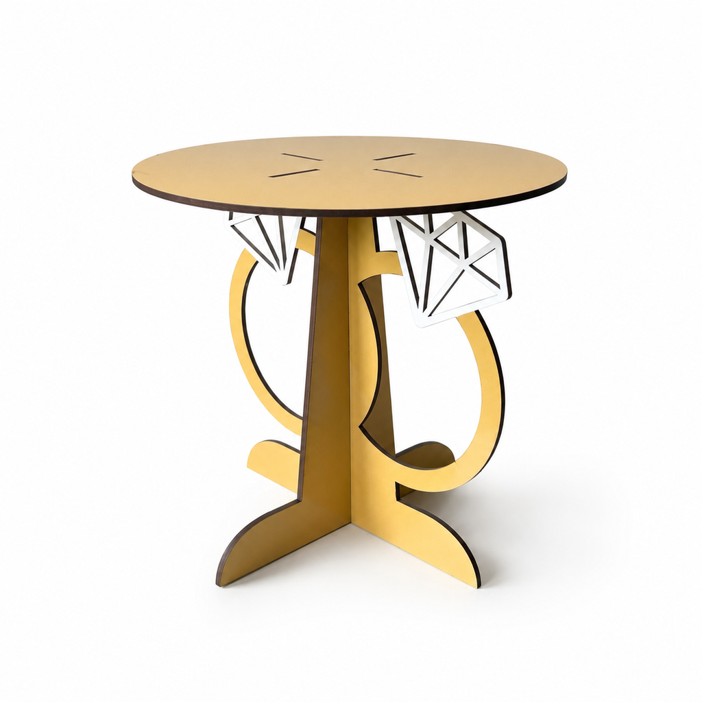 Ring Anniversary Cake Stand – Reusable Flat-Pack Cake Display Stand