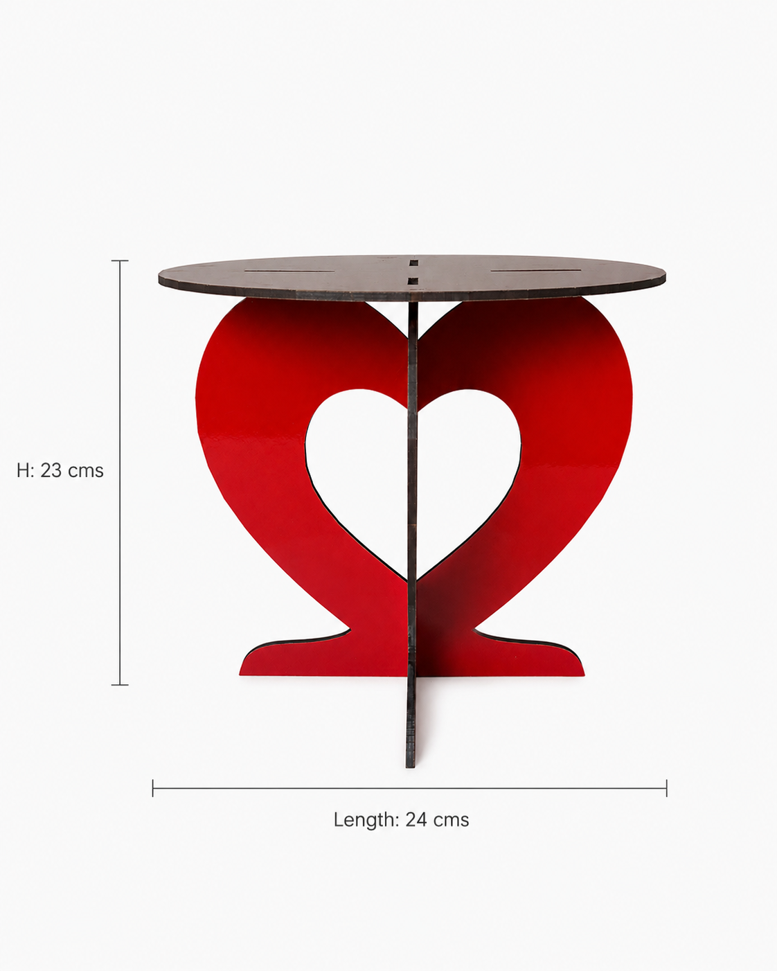 Heart Anniversary Cake Stand – Reusable Flat-Pack Cake Display Stand
